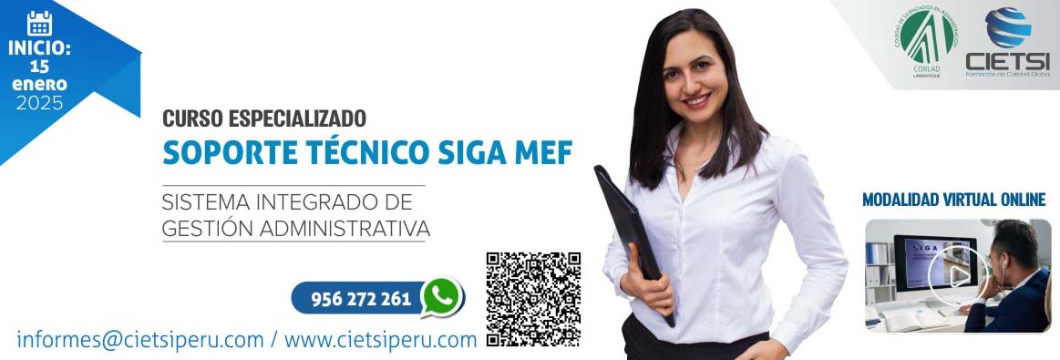 curso especializado soporte tEcnico siga mef 2025